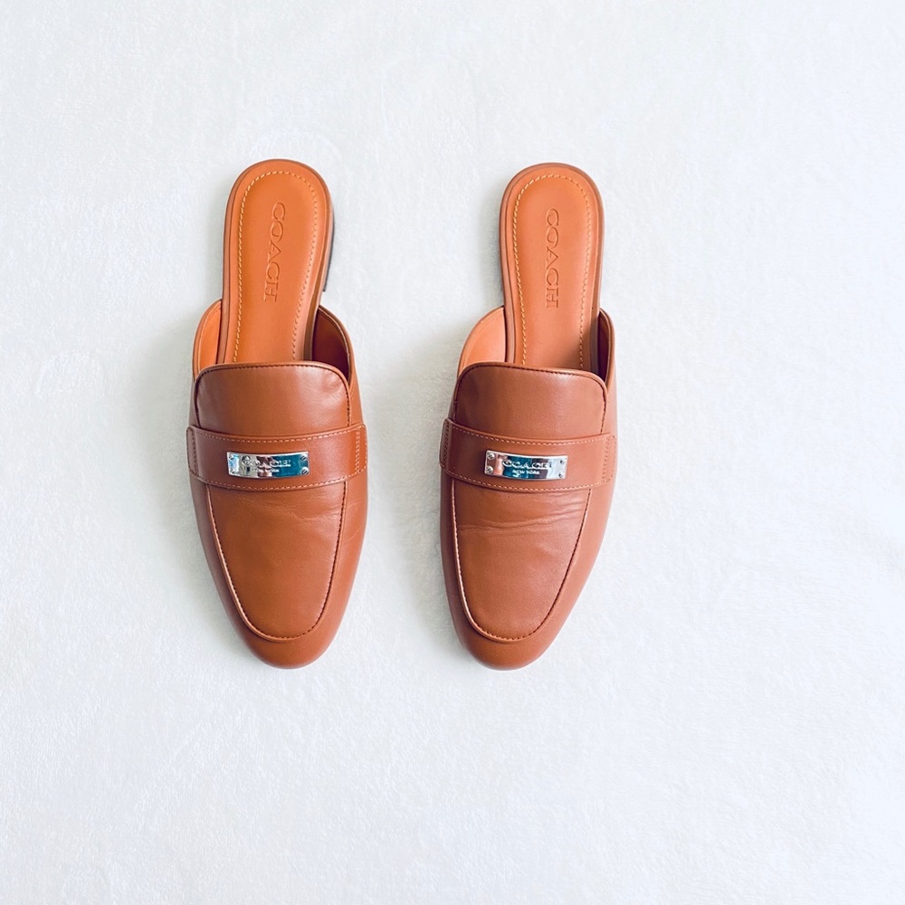 COACH Leather Mules